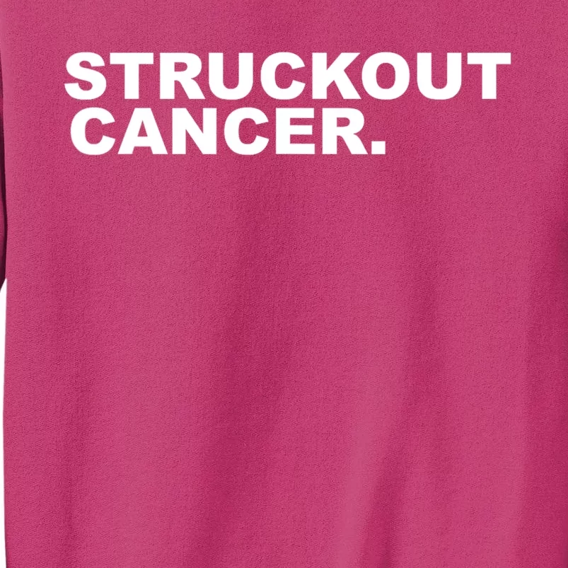 Struckout Cancer Awareness Walk Baseball For Men Women Sweatshirt