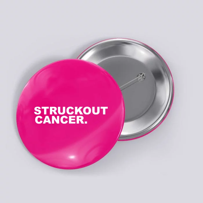 Struckout Cancer Awareness Walk Baseball For Men Women Button