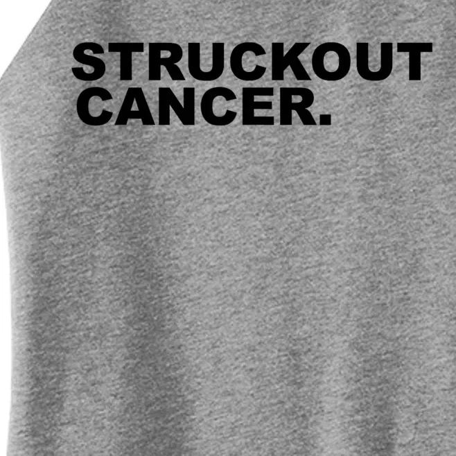 Struckout Cancer Awareness Walk Baseball For Men Women Women’s Perfect Tri Rocker Tank