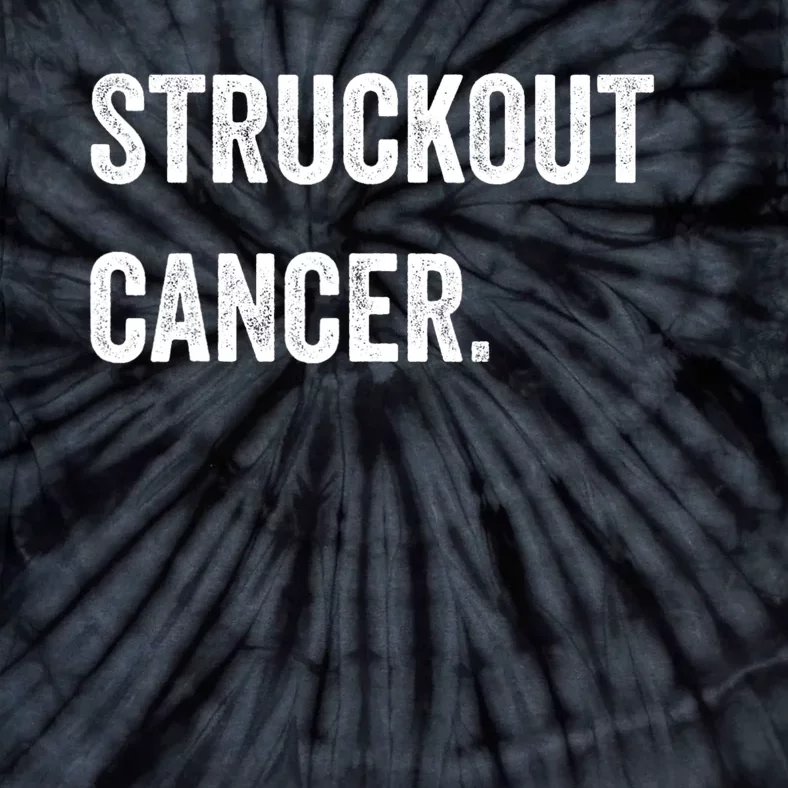 Struckout Cancer Awareness Walk Baseball For Men Women Tie-Dye T-Shirt