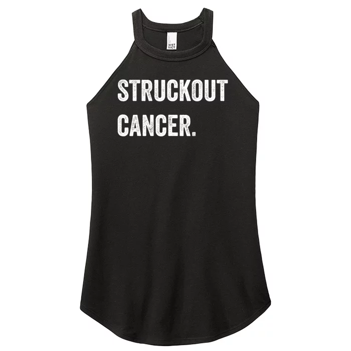 Struckout Cancer Awareness Walk Baseball For Men Women Women’s Perfect Tri Rocker Tank