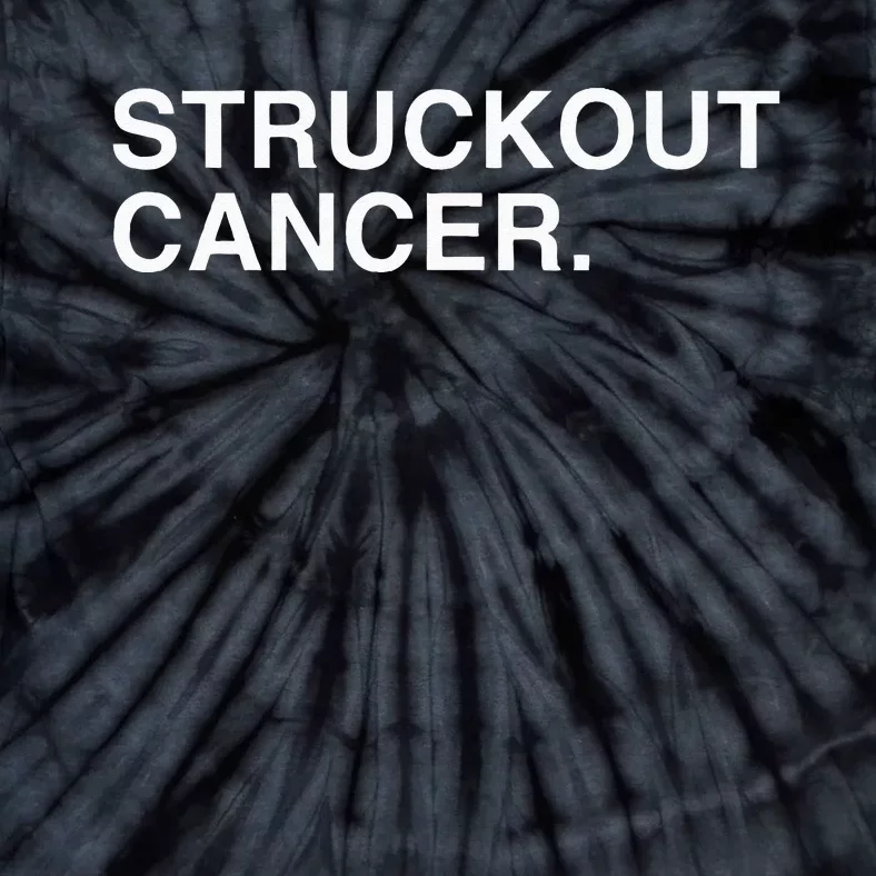 Struckout Cancer Awareness Walk Baseball For Men Women Tie-Dye T-Shirt