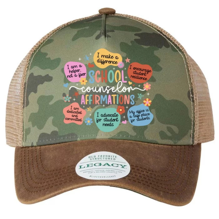 School Counselor Affirmations School Counseling Legacy Tie Dye Trucker Hat