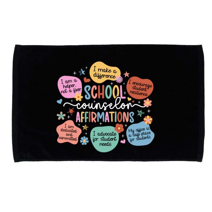 School Counselor Affirmations School Counseling Microfiber Hand Towel