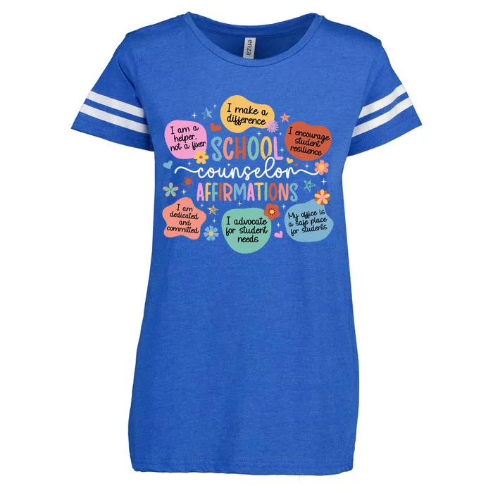 School Counselor Affirmations School Counseling Enza Ladies Jersey Football T-Shirt