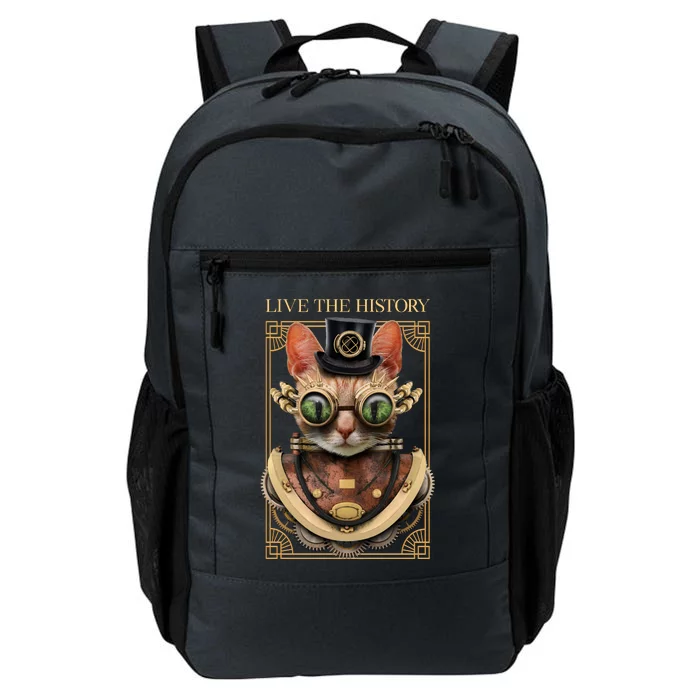 Steampunk Cat Animal Bizarre Daily Commute Backpack