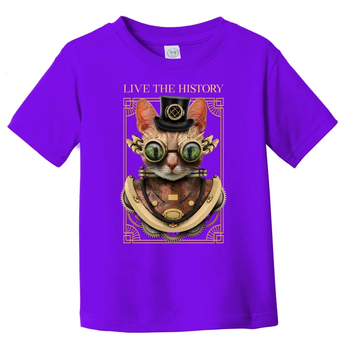 Steampunk Cat Animal Bizarre Toddler T-Shirt