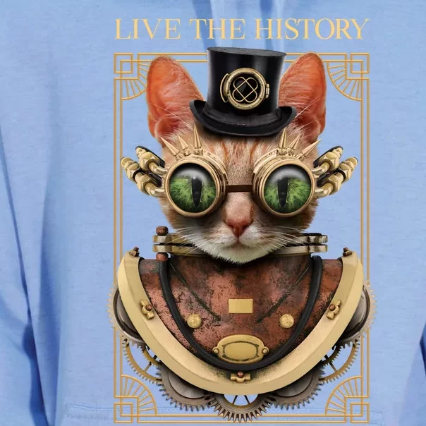 Steampunk Cat Animal Bizarre Unisex Surf Hoodie