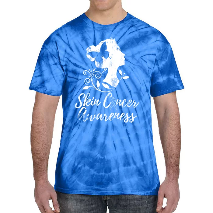 Skin Cancer Awareness Gift Tie-Dye T-Shirt