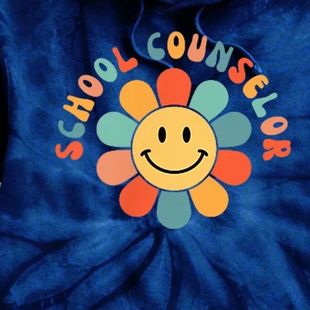 School Counselor Appreciation Shirt Teacher Squad 2 Sided Tie Dye Hoodie