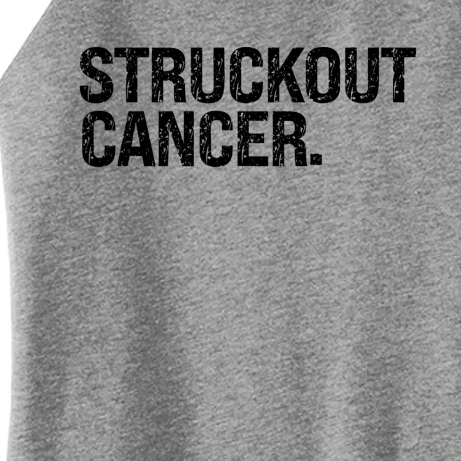 Struckout Cancer Awareness Walk Baseball For Men Women Women’s Perfect Tri Rocker Tank