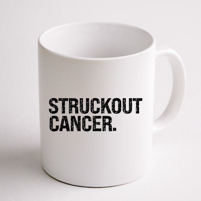 Struckout Cancer Awareness Walk Baseball For Men Women Front & Back Coffee Mug