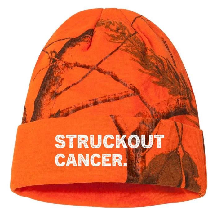 Struckout Cancer Awareness Walk Baseball For Men Women Kati - 12in Camo Beanie