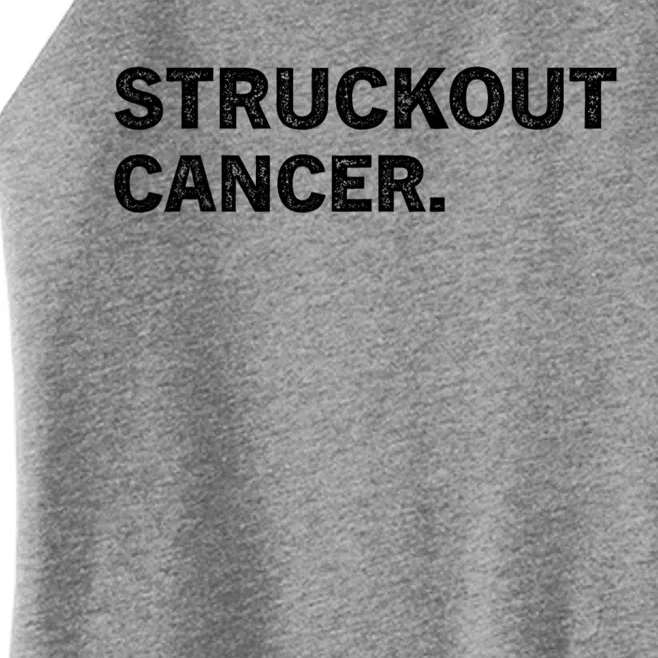 Struckout Cancer Awareness Walk Baseball For Men Women Women’s Perfect Tri Rocker Tank