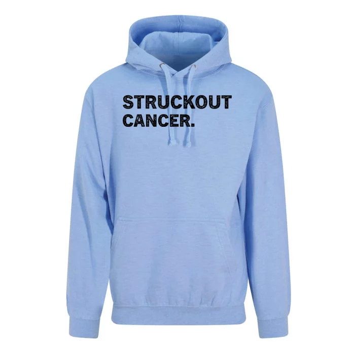 Struckout Cancer Awareness Walk Baseball For Men Women Unisex Surf Hoodie