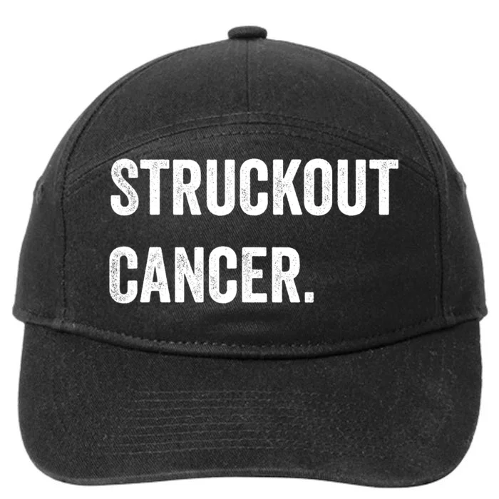 Struckout Cancer Awareness Walk Baseball For Men Women 7-Panel Snapback Hat