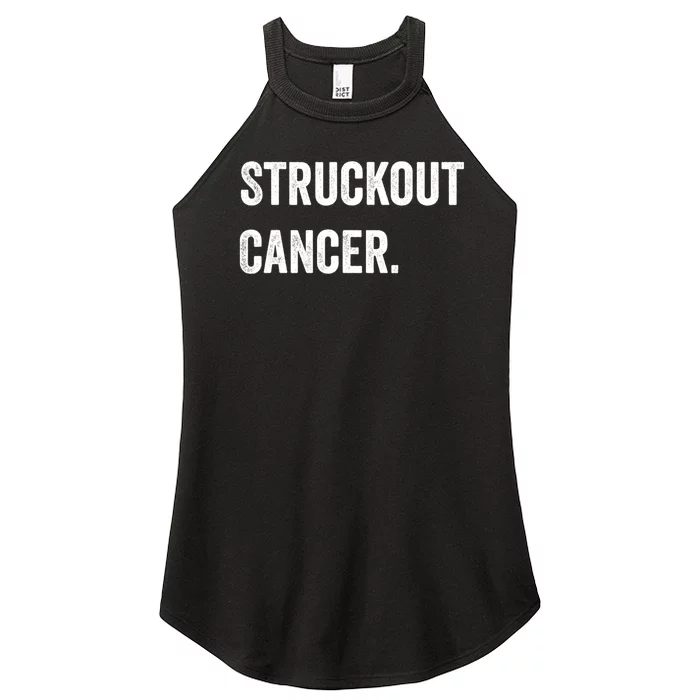 Struckout Cancer Awareness Walk Baseball For Men Women Women’s Perfect Tri Rocker Tank