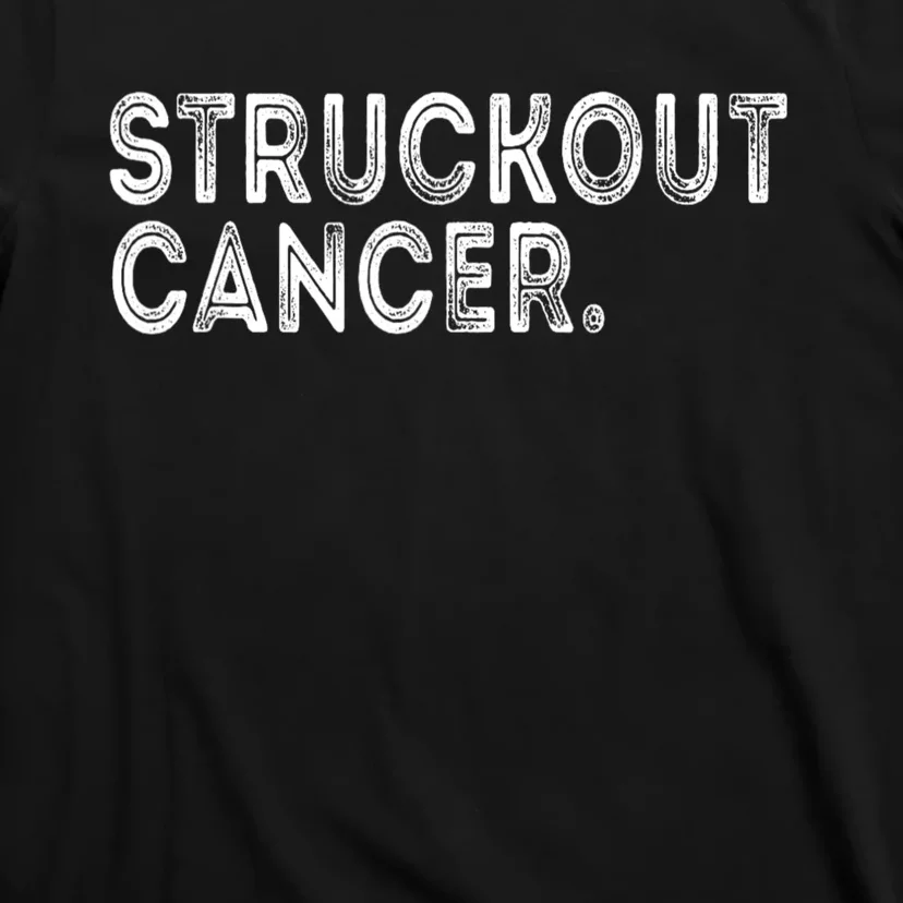 Struckout Cancer Awareness Walk Baseball For Men Women T-Shirt