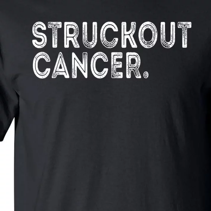 Struckout Cancer Awareness Walk Baseball For Men Women Tall T-Shirt