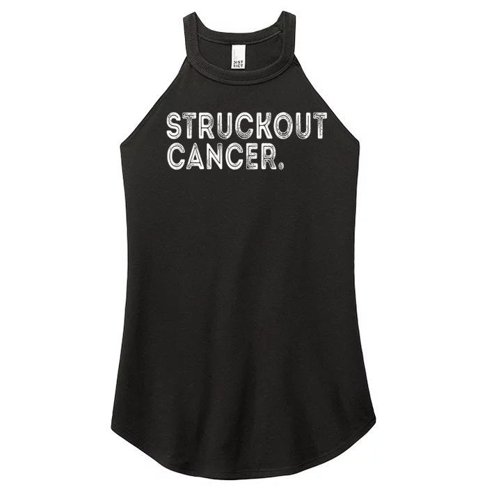 Struckout Cancer Awareness Walk Baseball For Men Women Women’s Perfect Tri Rocker Tank