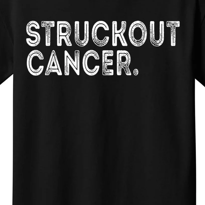 Struckout Cancer Awareness Walk Baseball For Men Women Kids T-Shirt