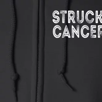 Struckout Cancer Awareness Walk Baseball For Men Women Full Zip Hoodie