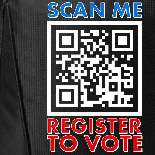 Scan Me QR Code Register To Vote City Backpack