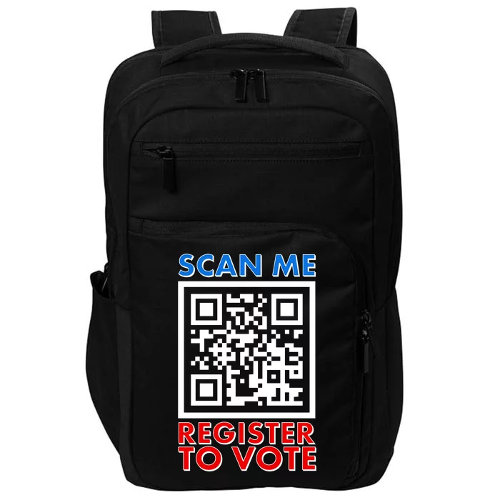 Scan Me QR Code Register To Vote Impact Tech Backpack