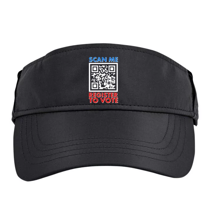 Scan Me QR Code Register To Vote Adult Drive Performance Visor