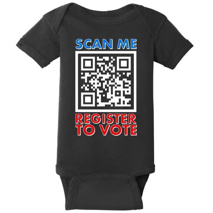 Scan Me QR Code Register To Vote Baby Bodysuit