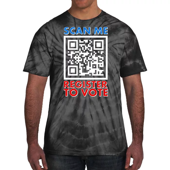 Scan Me QR Code Register To Vote Tie-Dye T-Shirt