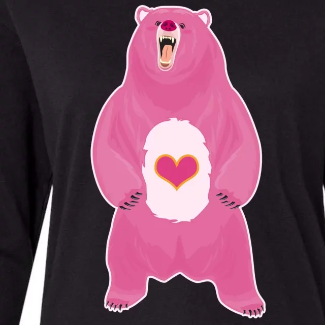 Scare Bear Womens Cotton Relaxed Long Sleeve T-Shirt