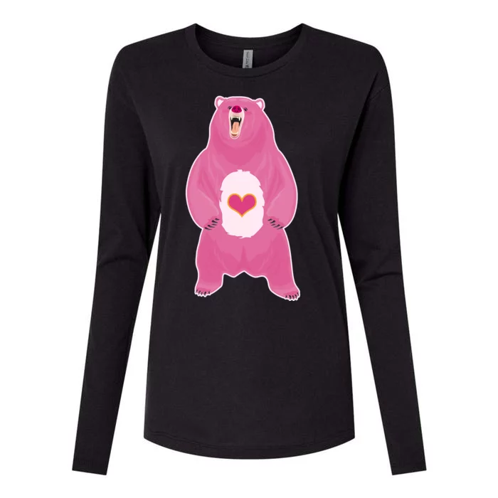 Scare Bear Womens Cotton Relaxed Long Sleeve T-Shirt