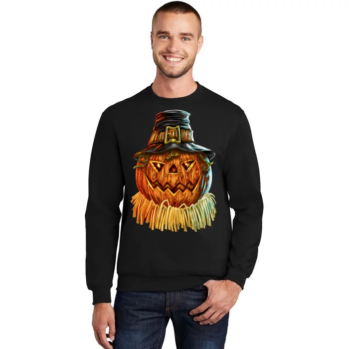 Scarecrow Pumpkin Halloween Sweatshirt