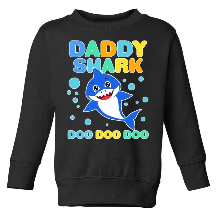 Scary Daddy Shark Doo Doo Doo Halloween Toddler Sweatshirt