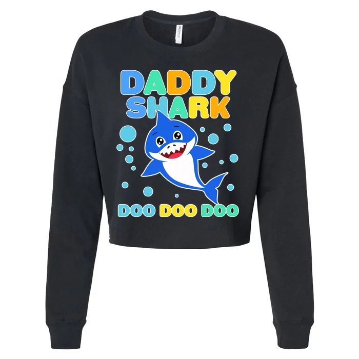 Scary Daddy Shark Doo Doo Doo Halloween Cropped Pullover Crew