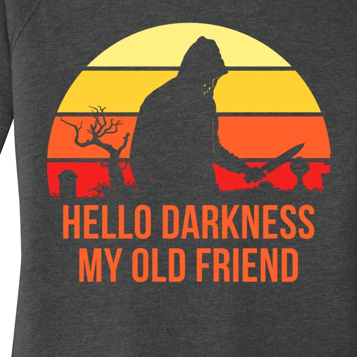 Scary Hello Darkness My Old Friend Women's Perfect Tri Tunic Long Sleeve Shirt