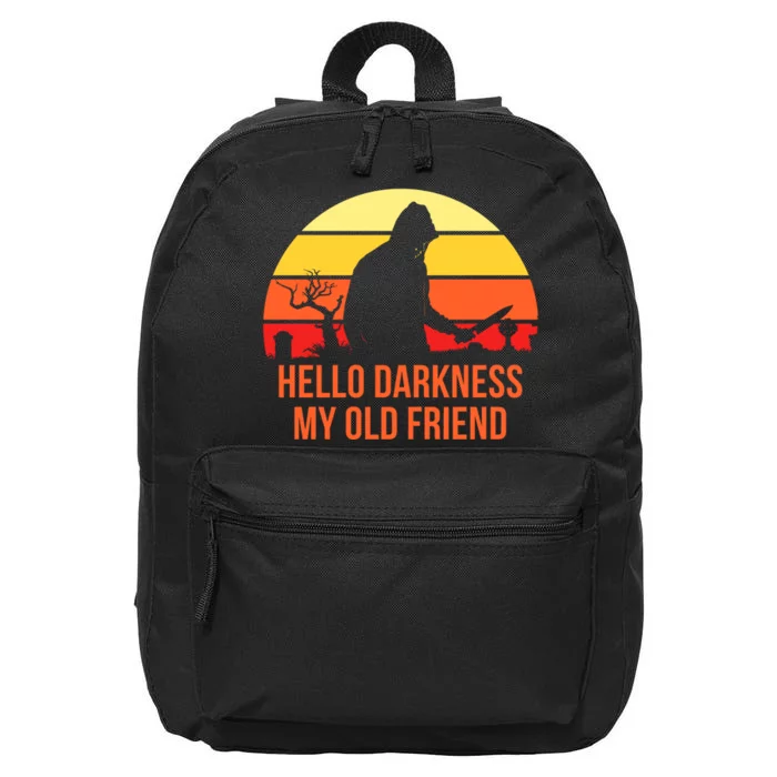 Scary Hello Darkness My Old Friend 16 in Basic Backpack