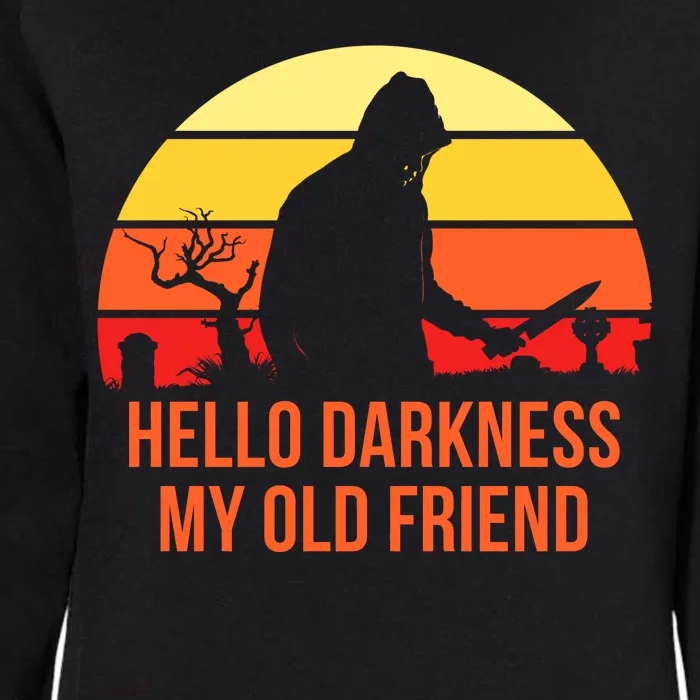 Scary Hello Darkness My Old Friend Womens California Wash Sweatshirt