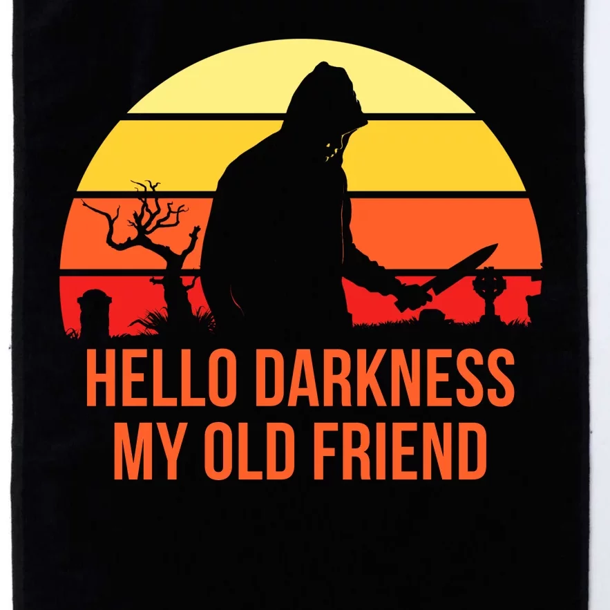 Scary Hello Darkness My Old Friend Platinum Collection Golf Towel