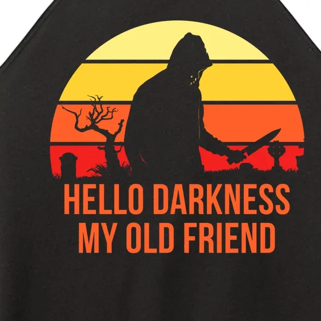 Scary Hello Darkness My Old Friend Women’s Perfect Tri Rocker Tank