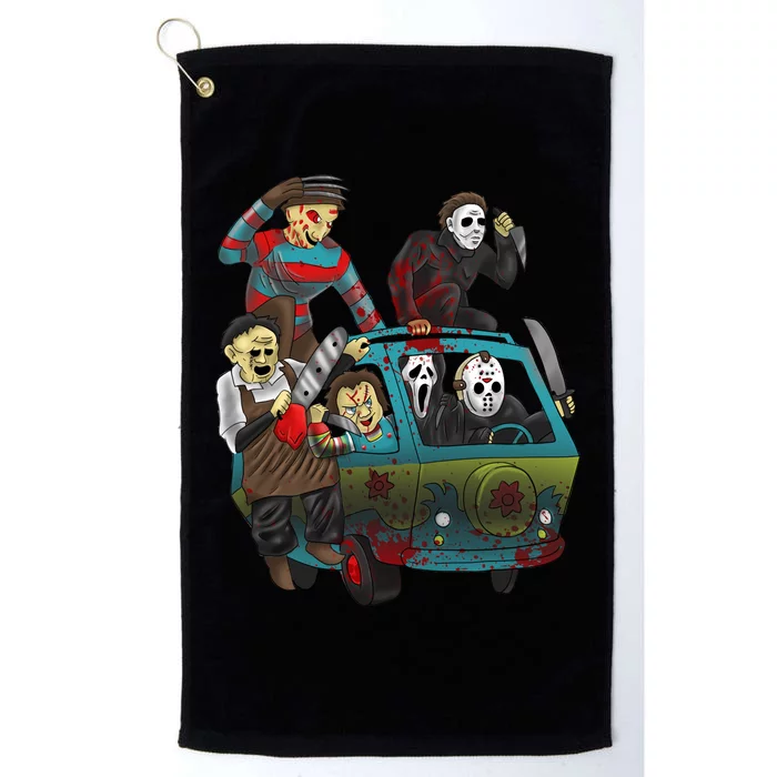 Scary Holocaust Machine Van Movie Characters Platinum Collection Golf Towel