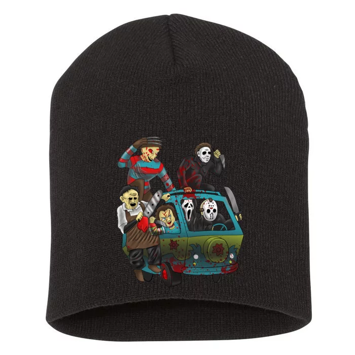 Scary Holocaust Machine Van Movie Characters Short Acrylic Beanie