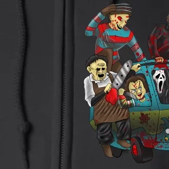 Scary Holocaust Machine Van Movie Characters Full Zip Hoodie