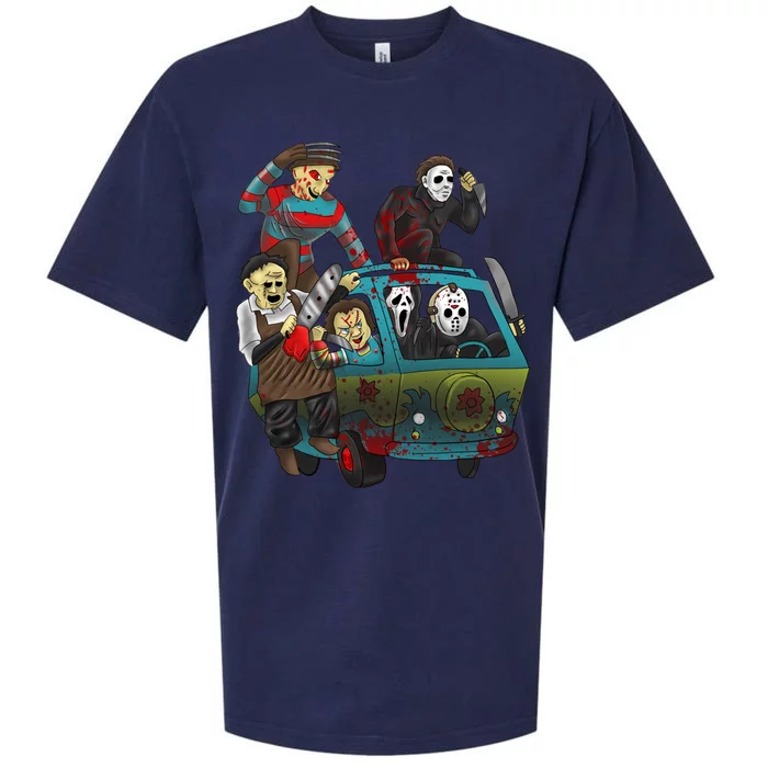 Scary Holocaust Machine Van Movie Characters Sueded Cloud Jersey T-Shirt