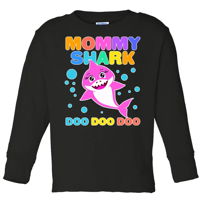 Scary Mommy Shark Doo Doo Doo Halloween Toddler Long Sleeve Shirt