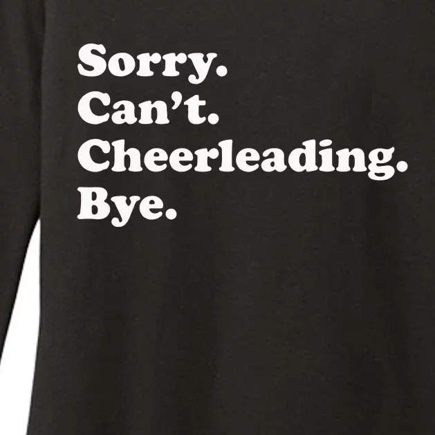 Sorry Can't Bye Funny Cheerleading mom Womens CVC Long Sleeve Shirt