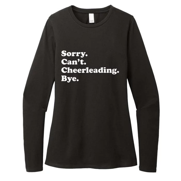 Sorry Can't Bye Funny Cheerleading mom Womens CVC Long Sleeve Shirt