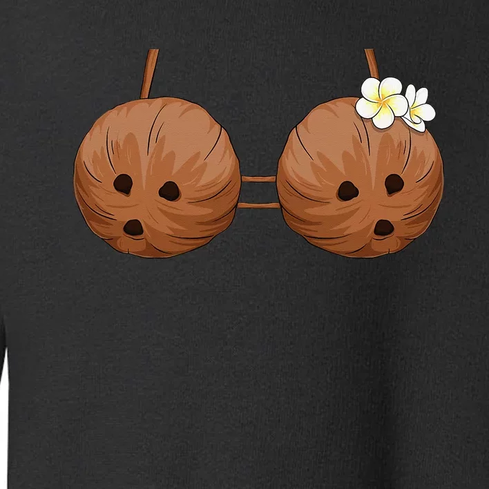 Summer Coconut Bra Halloween Costume Hawaii Aloha Beach Toddler Sweatshirt