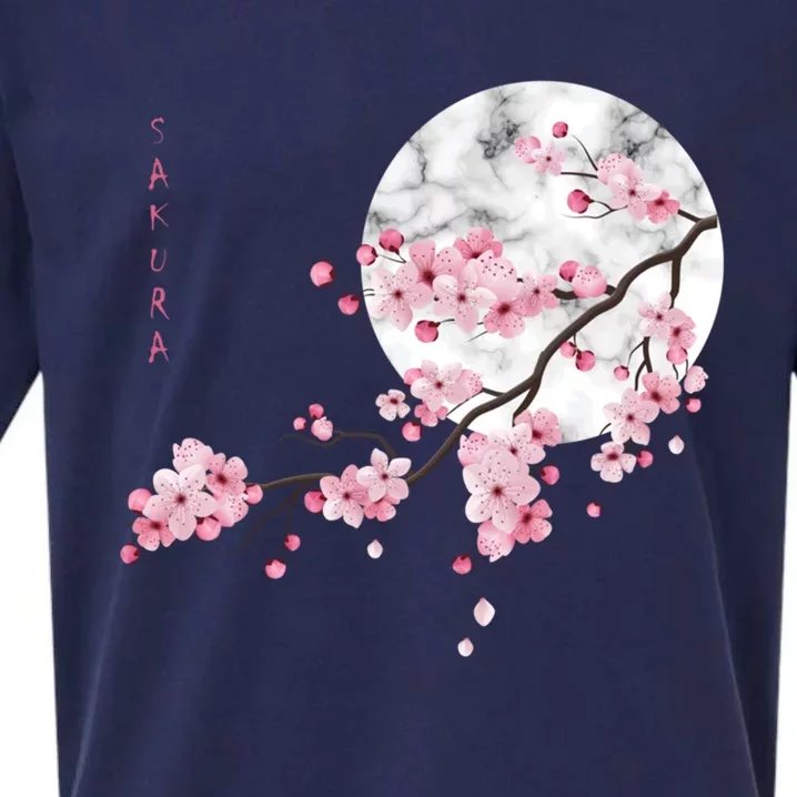 Sakura Cherry Blossom Japan's Favorite Flower Gift Sueded Cloud Jersey T-Shirt